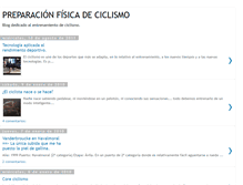 Tablet Screenshot of preparadordeciclismo.blogspot.com