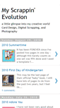 Mobile Screenshot of myscrappinevolution.blogspot.com