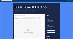 Desktop Screenshot of bodypowerfitness.blogspot.com