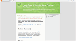 Desktop Screenshot of health-journals.blogspot.com
