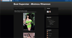 Desktop Screenshot of bustysuperstar-mistressrhiannon.blogspot.com