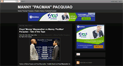 Desktop Screenshot of pacmannypacquiao.blogspot.com