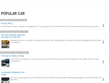 Tablet Screenshot of popular-carz.blogspot.com