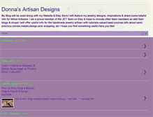 Tablet Screenshot of donnasartisandesigns.blogspot.com