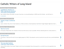 Tablet Screenshot of catholicwritersoflongisland.blogspot.com