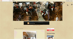 Desktop Screenshot of pluckypheasant.blogspot.com