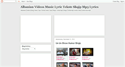 Desktop Screenshot of albanianvideo.blogspot.com