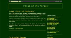 Desktop Screenshot of facesoftheforest.blogspot.com