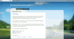 Desktop Screenshot of bustingbracketologists.blogspot.com
