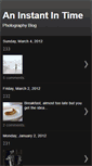 Mobile Screenshot of aninstantintime.blogspot.com
