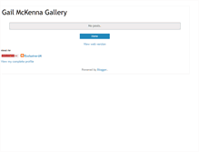 Tablet Screenshot of gailmckenna-gallery.blogspot.com