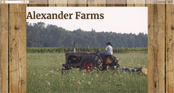 Desktop Screenshot of alexanderfarms.blogspot.com