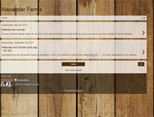 Tablet Screenshot of alexanderfarms.blogspot.com