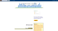 Desktop Screenshot of allownerslisting.blogspot.com