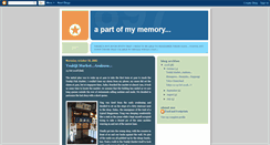 Desktop Screenshot of apartofmymemory.blogspot.com