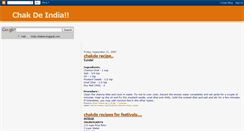 Desktop Screenshot of india-chakde.blogspot.com