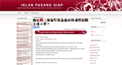 Desktop Screenshot of iklanpasangsiap.blogspot.com