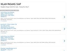 Tablet Screenshot of iklanpasangsiap.blogspot.com