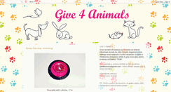 Desktop Screenshot of give4animals.blogspot.com