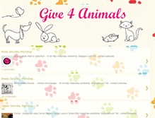 Tablet Screenshot of give4animals.blogspot.com