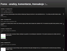 Tablet Screenshot of forex-analizy.blogspot.com