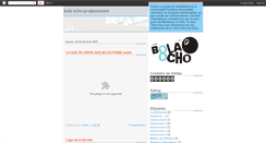 Desktop Screenshot of bolaochoproducciones.blogspot.com