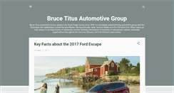 Desktop Screenshot of brucetitusautomotivegroup.blogspot.com