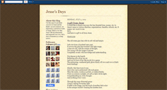 Desktop Screenshot of jessesdays.blogspot.com