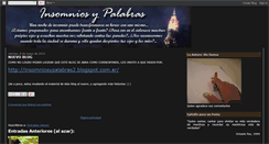 Desktop Screenshot of insomniosypalabras.blogspot.com