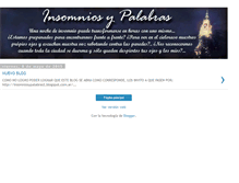 Tablet Screenshot of insomniosypalabras.blogspot.com