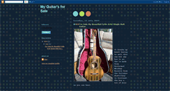 Desktop Screenshot of dino-my-guitars-for-sale.blogspot.com