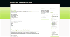 Desktop Screenshot of clerical-and-administrative.blogspot.com