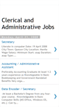 Mobile Screenshot of clerical-and-administrative.blogspot.com