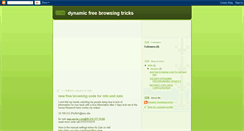 Desktop Screenshot of dynamicfreebrowsingtricks.blogspot.com