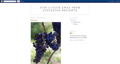 Desktop Screenshot of luculliandelights.blogspot.com