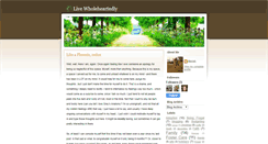 Desktop Screenshot of livewholeheartedly.blogspot.com