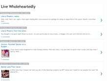 Tablet Screenshot of livewholeheartedly.blogspot.com