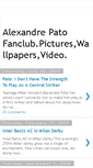 Mobile Screenshot of alexandre-pato-fanclub.blogspot.com