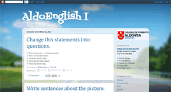 Desktop Screenshot of aldoenglish.blogspot.com