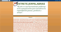 Desktop Screenshot of entretejerpalabras.blogspot.com