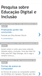 Mobile Screenshot of educacaodigitaleinclusao.blogspot.com