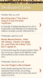 Mobile Screenshot of dedicatedlion.blogspot.com