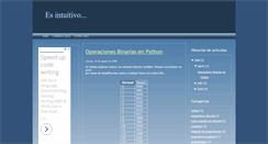 Desktop Screenshot of esintuitivo.blogspot.com