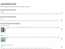Tablet Screenshot of justalittlewhile.blogspot.com