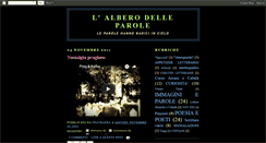Desktop Screenshot of lalberodelleparole.blogspot.com