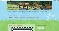 Desktop Screenshot of indianahorserescue.blogspot.com