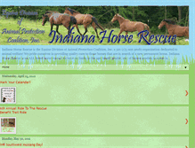 Tablet Screenshot of indianahorserescue.blogspot.com