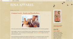 Desktop Screenshot of bina-apparel.blogspot.com