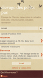Mobile Screenshot of elevagedespetitspas.blogspot.com