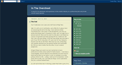 Desktop Screenshot of intheovershoot.blogspot.com
